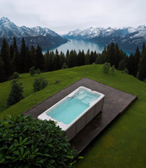 2-person swim spa for outdoor space